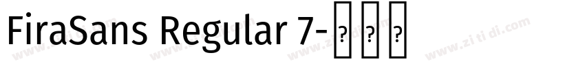 FiraSans Regular 7字体转换